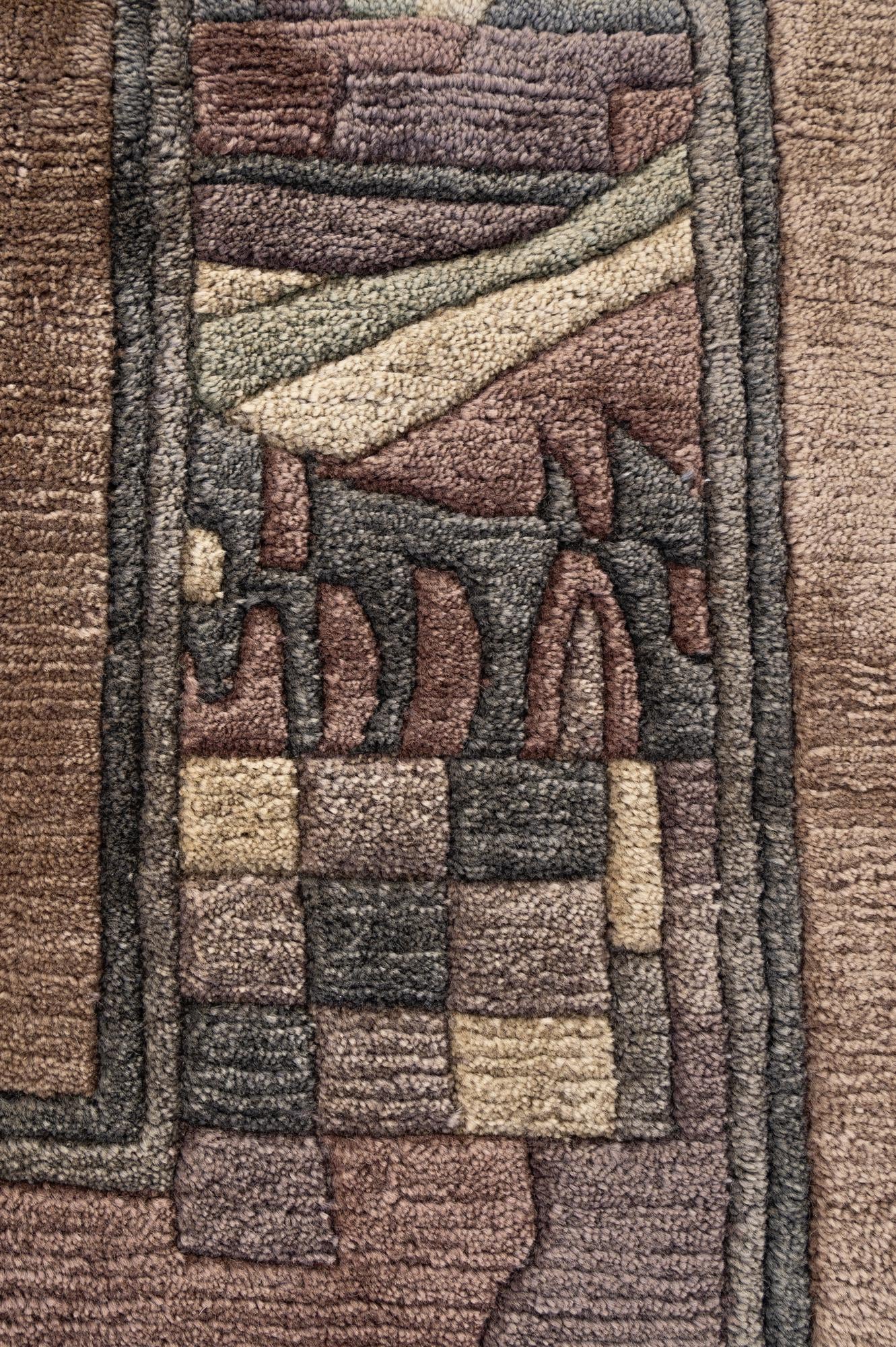 6' 5 x 6' 5 Hand Knotted Tibet Wool Square Rug