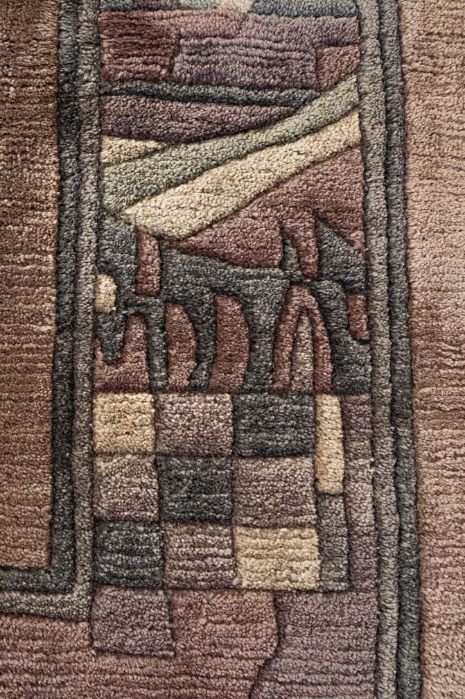 6' 5 x 6' 5 Hand Knotted Tibet Wool Square Rug