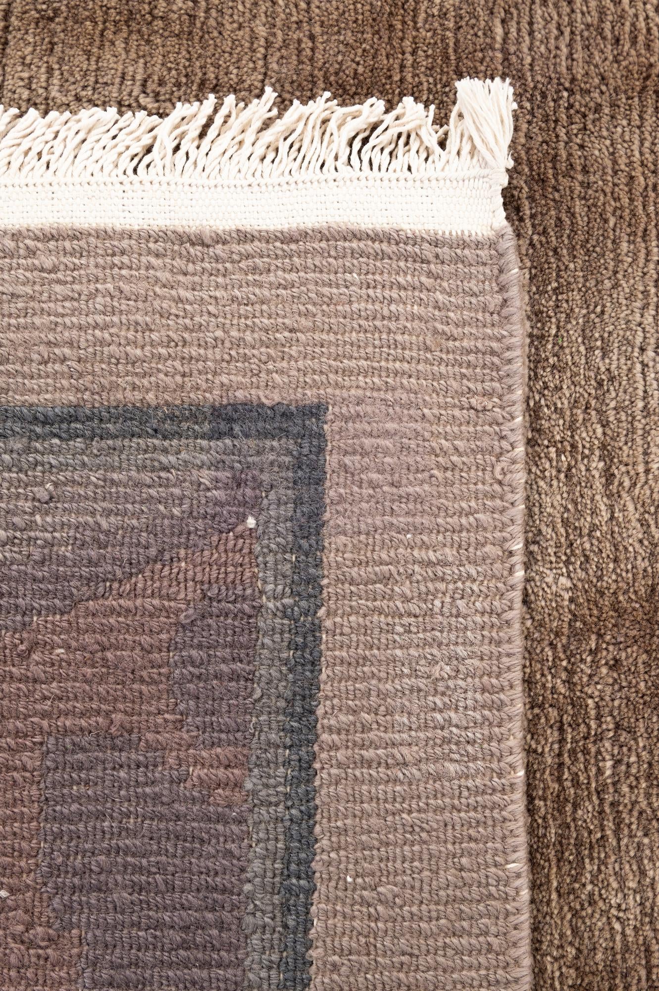 6' 5 x 6' 5 Hand Knotted Tibet Wool Square Rug