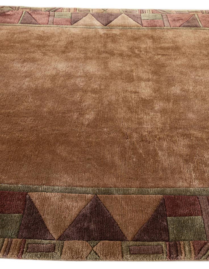 Detail image of 6' 9 x 7' 3  Hand Knotted Tibet Wool Square Rug