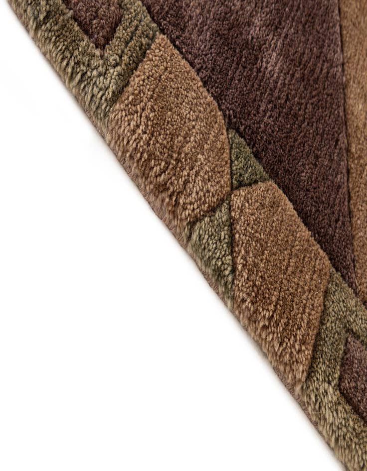 Detail image of 6' 9 x 7' 3  Hand Knotted Tibet Wool Square Rug