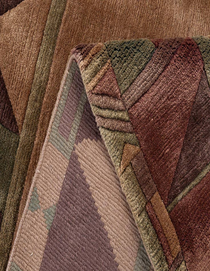 Detail image of 6' 9 x 7' 3  Hand Knotted Tibet Wool Square Rug