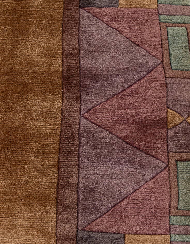 Detail image of 8' 3 x 8' 3  Hand Knotted Tibet Wool Square Rug
