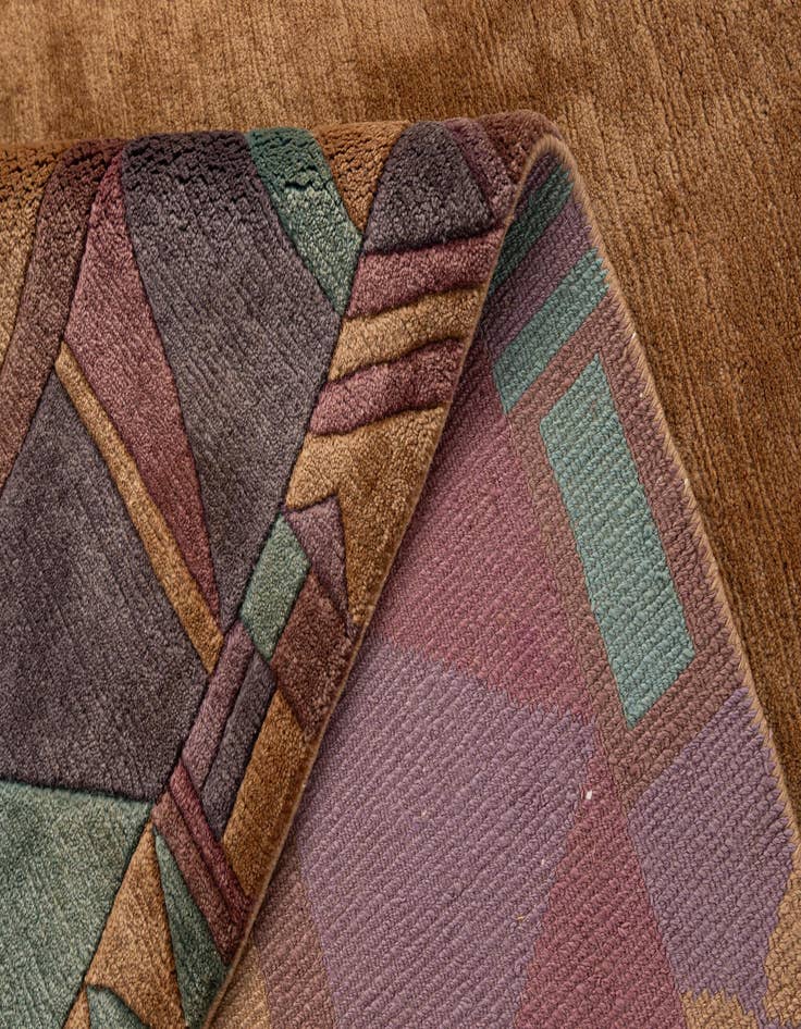 Detail image of 8' 3 x 8' 3  Hand Knotted Tibet Wool Square Rug