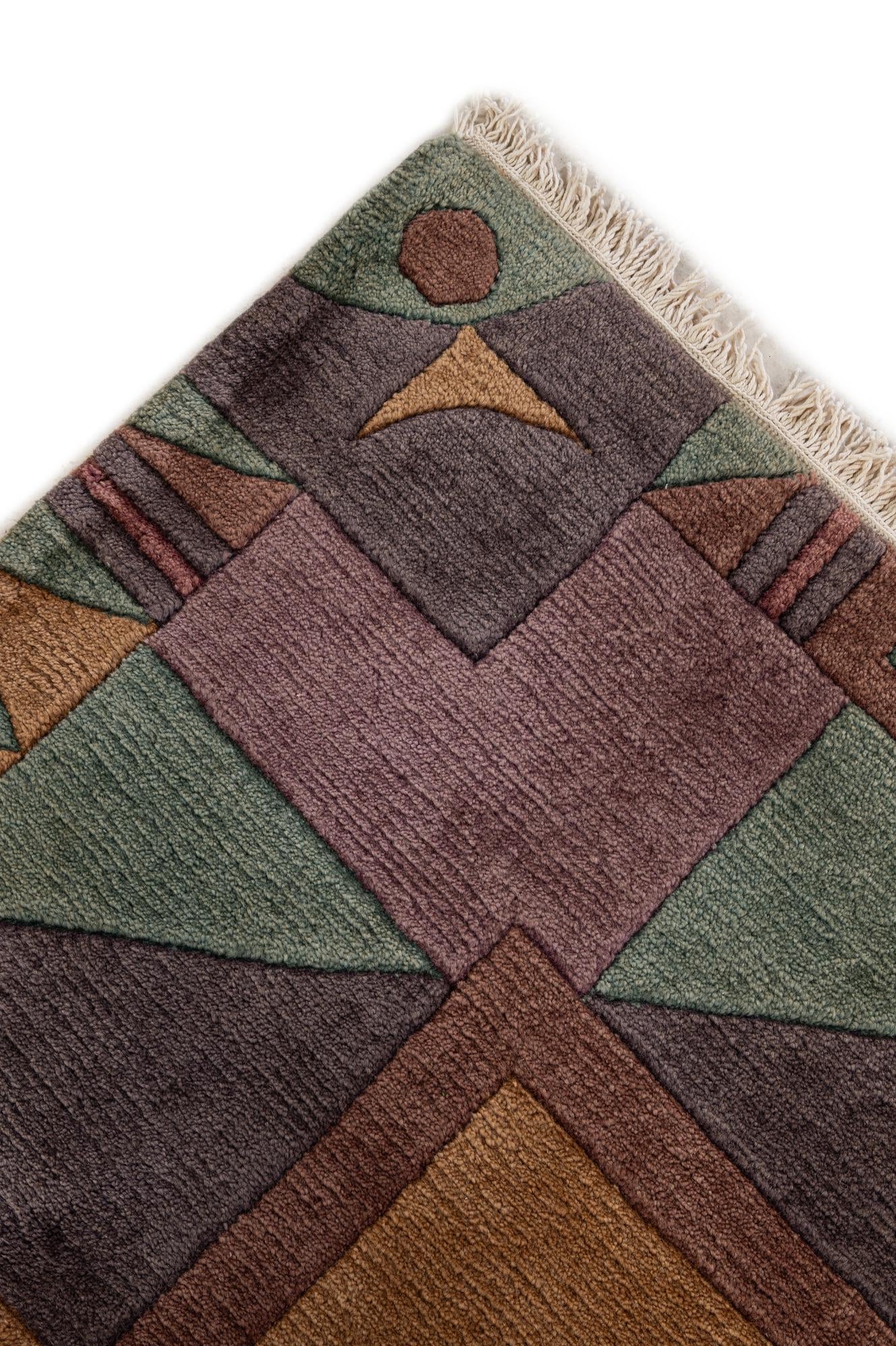8' 3 x 8' 3 Hand Knotted Tibet Wool Square Rug