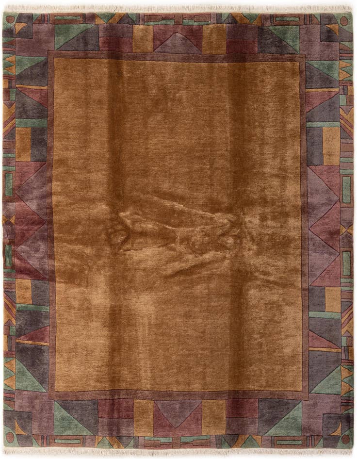 Detail image of 8' 3 x 8' 3 Hand Knotted Tibet Wool Square Rug