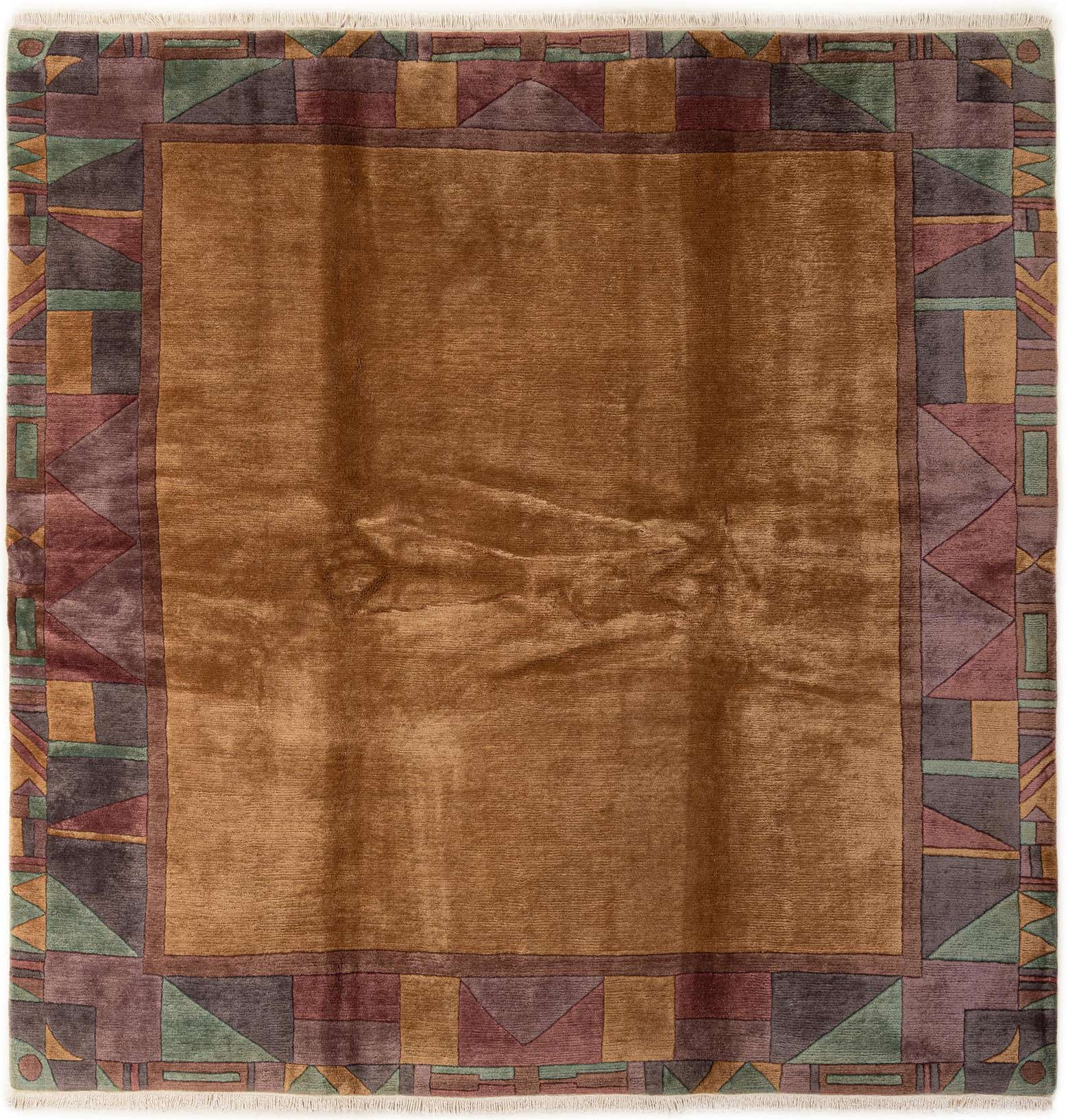 8' 3 x 8' 3 Hand Knotted Tibet Wool Square Rug