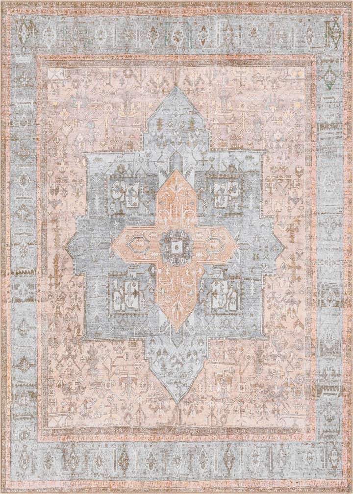 7' 6 x 7' 6 Washable Timeless Square Rug
