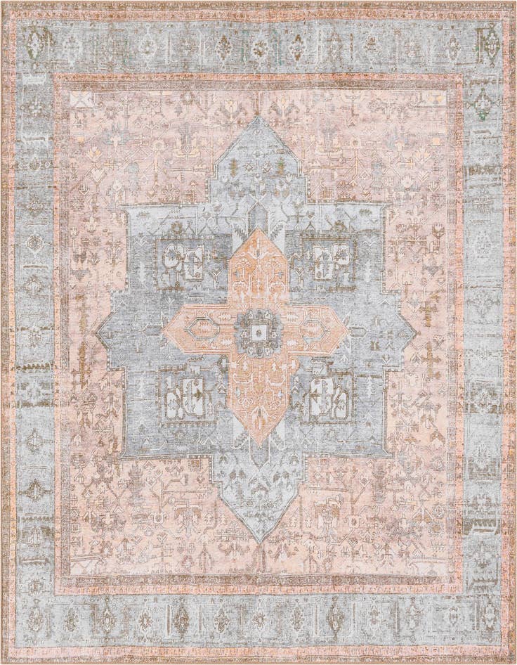 Detail image of 7' 6 x 7' 6 Washable Timeless Square Rug