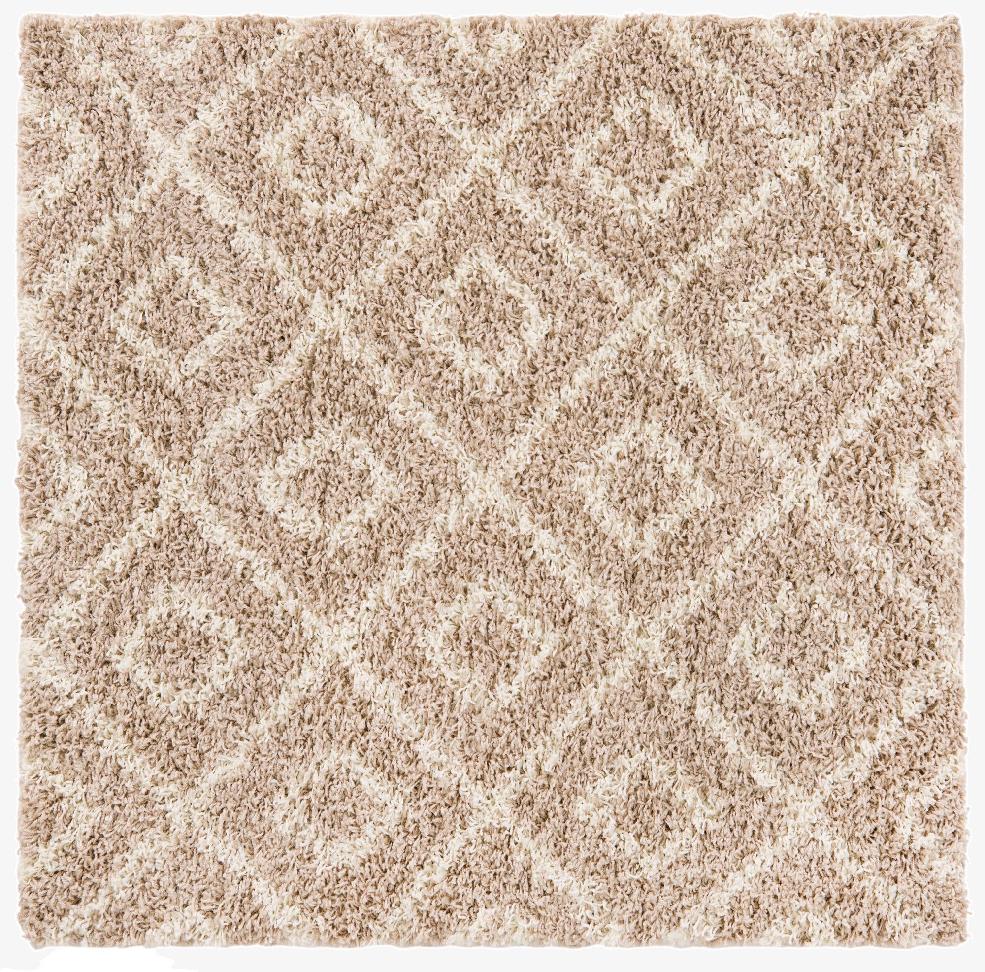 Primary image 4' x 4' Trellis Shag Square Rug