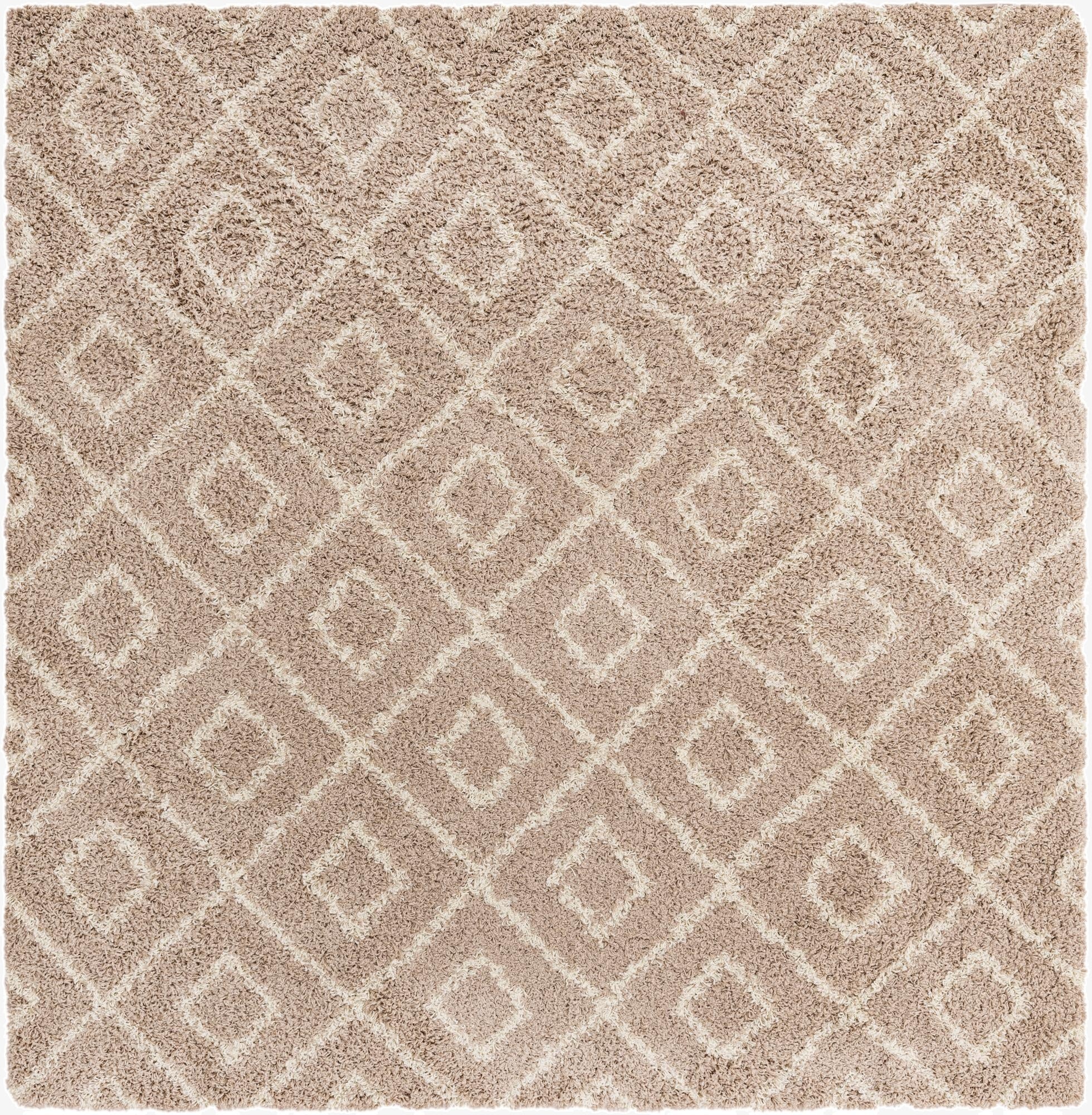 7' 10 x 7' 10 Trellis Shag Square Rug