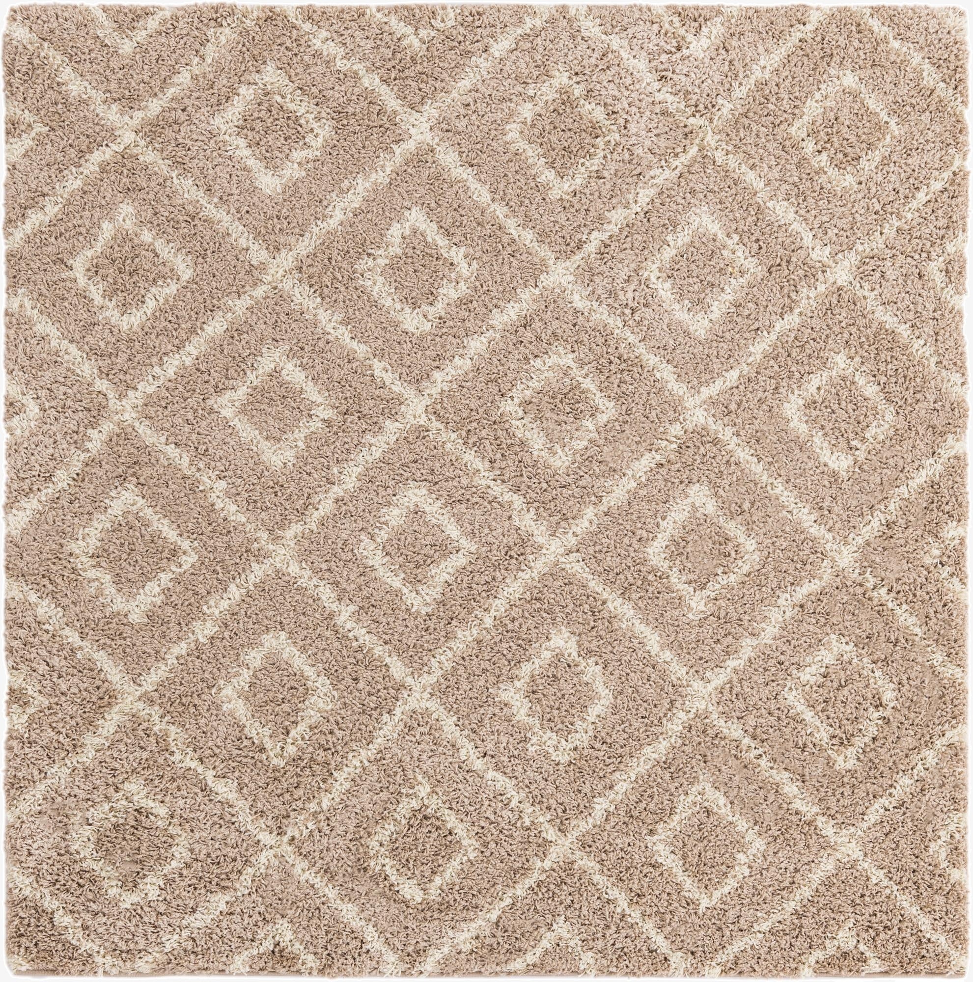 6' x 6' Trellis Shag Square Rug