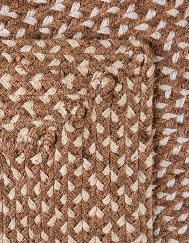 240cm x 240cm Fait main Tweed Braided Jute Tapis Carré