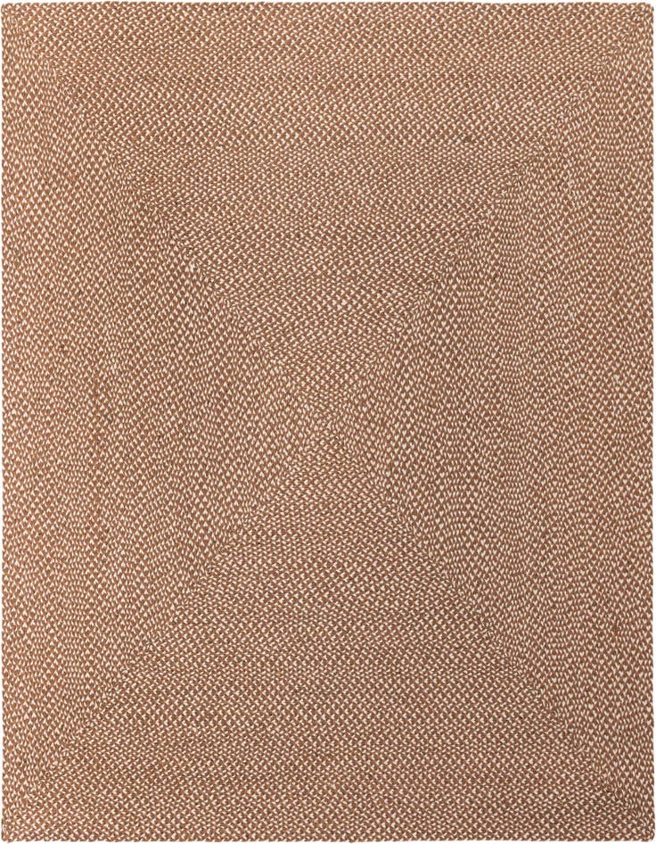 Detail image of 7' 10 x 7' 10  Hand Tweed Braided Jute Square Rug