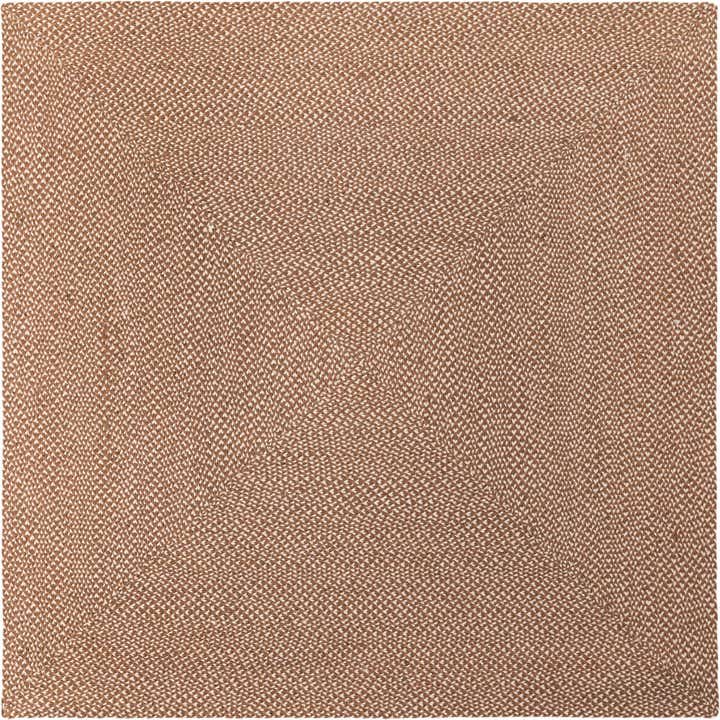 240cm x 240cm Fait main Tweed Braided Jute Tapis Carré