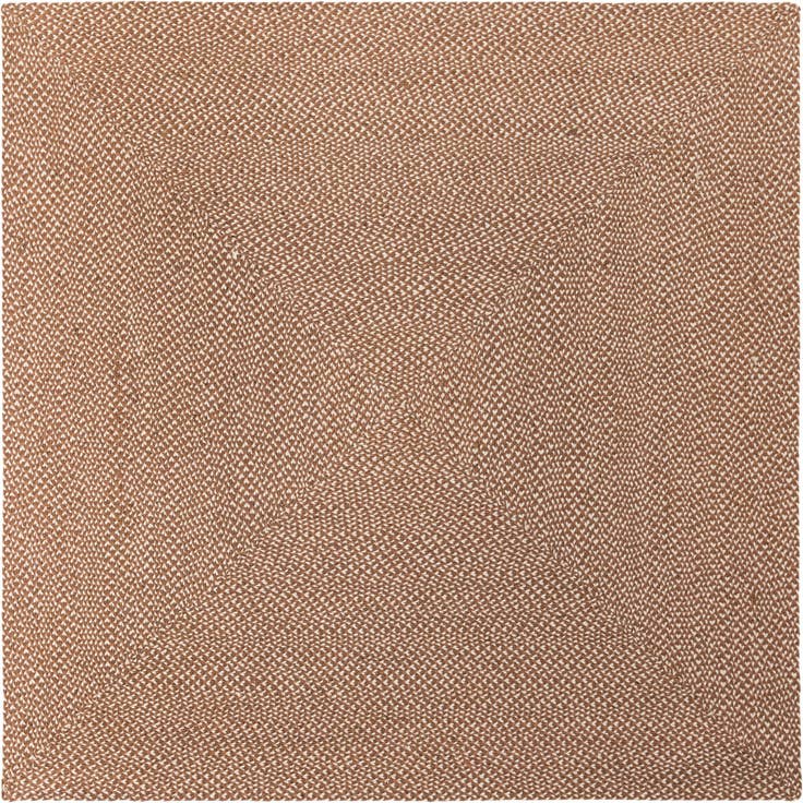 Vue détaillée : 240cm x 240cm Fait main Tweed Braided Jute Tapis Carré