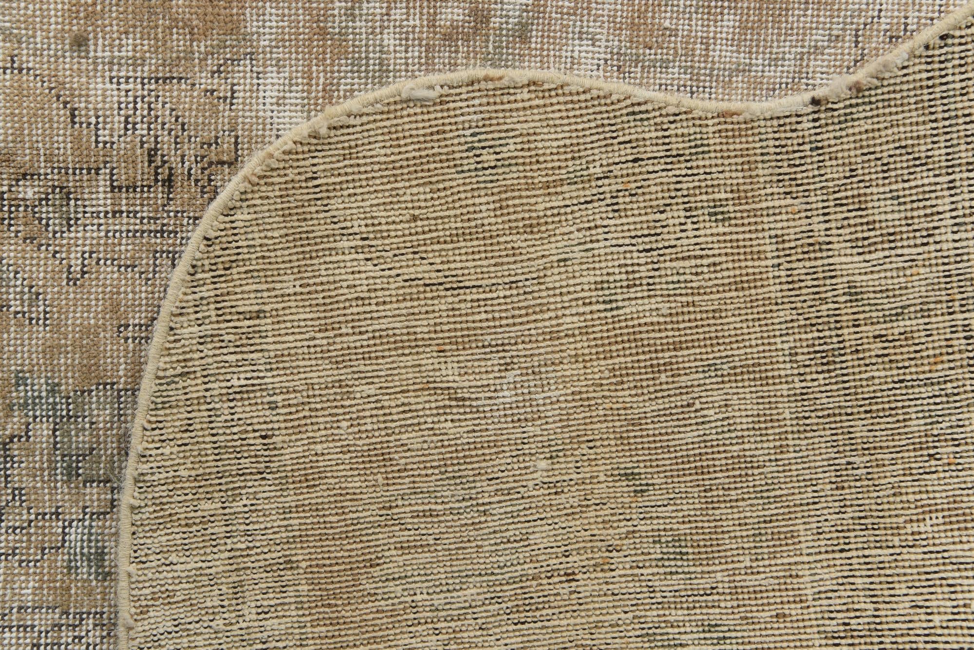 9' x 9' 10 Hand Knotted Ultra Vintage Persian Wool Square Rug