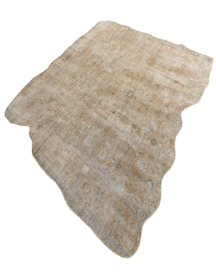 Detail image of 9' x 9' 10  Hand Knotted Ultra Vintage Persian Wool Square Rug