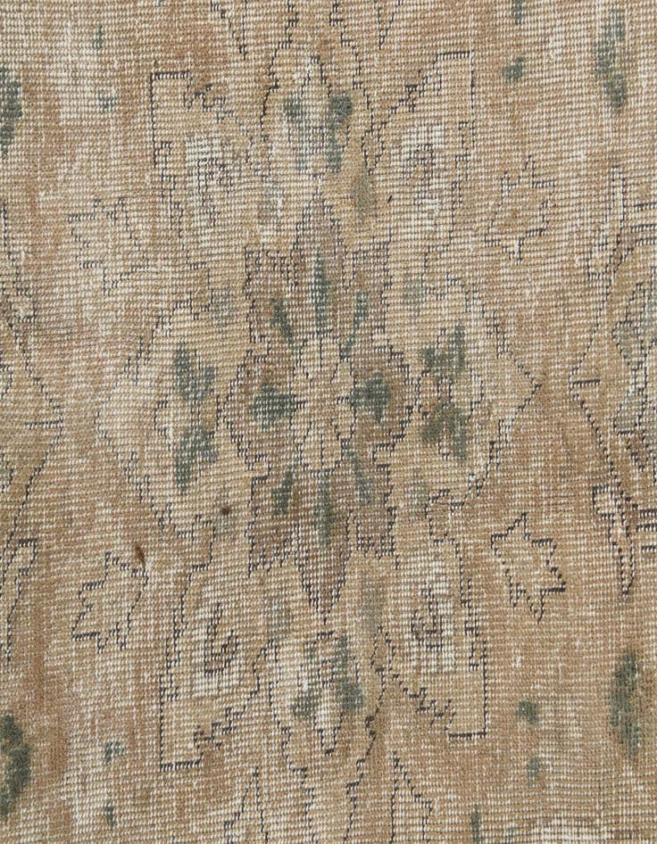 Detail image of 9' x 9' 10  Hand Knotted Ultra Vintage Persian Wool Square Rug