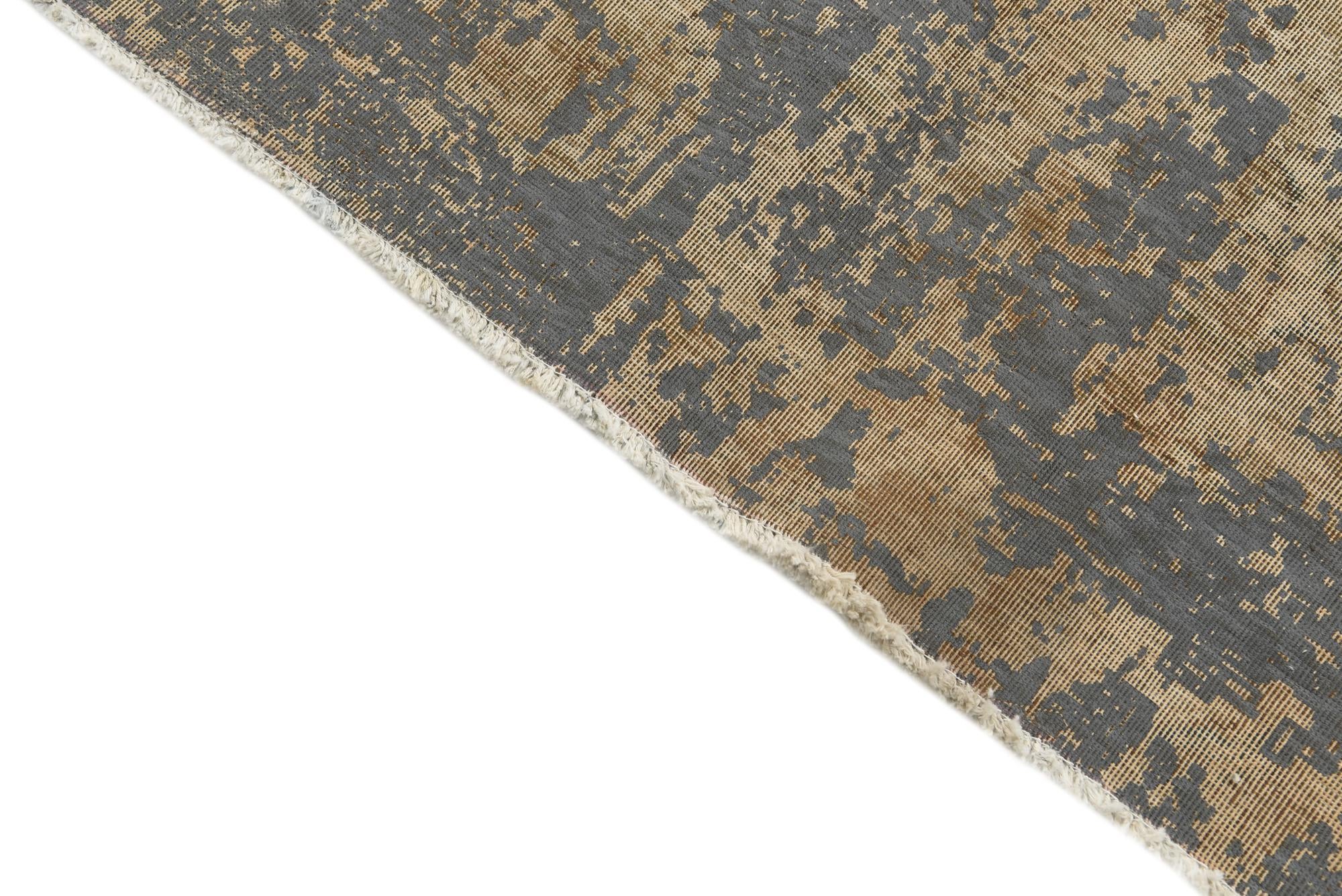 5' 5 x 6' 1 Hand Knotted Ultra Vintage Persian Wool Square Rug