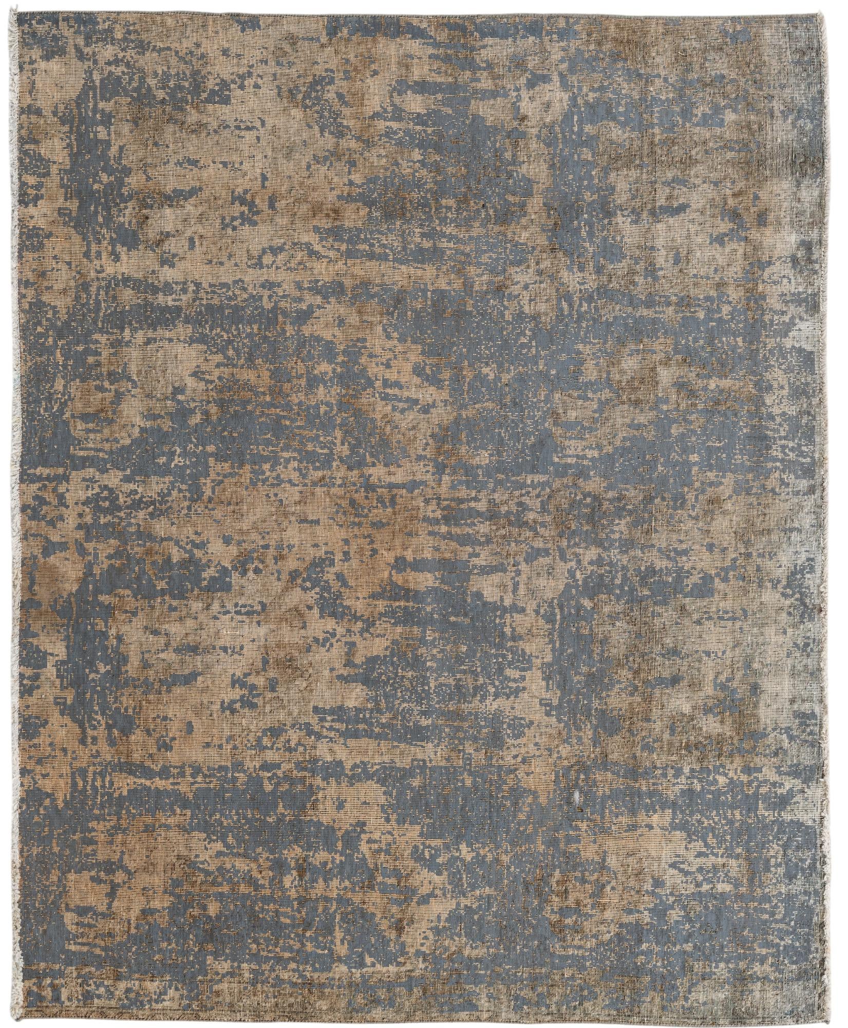 5' 5 x 6' 1 Hand Knotted Ultra Vintage Persian Wool Square Rug
