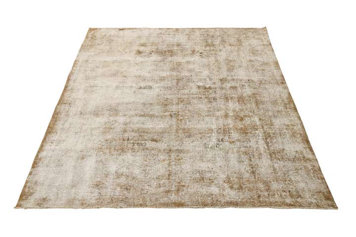 8' 5 x 9' 3 Hand Knotted Ultra Vintage Persian Wool Square Rug