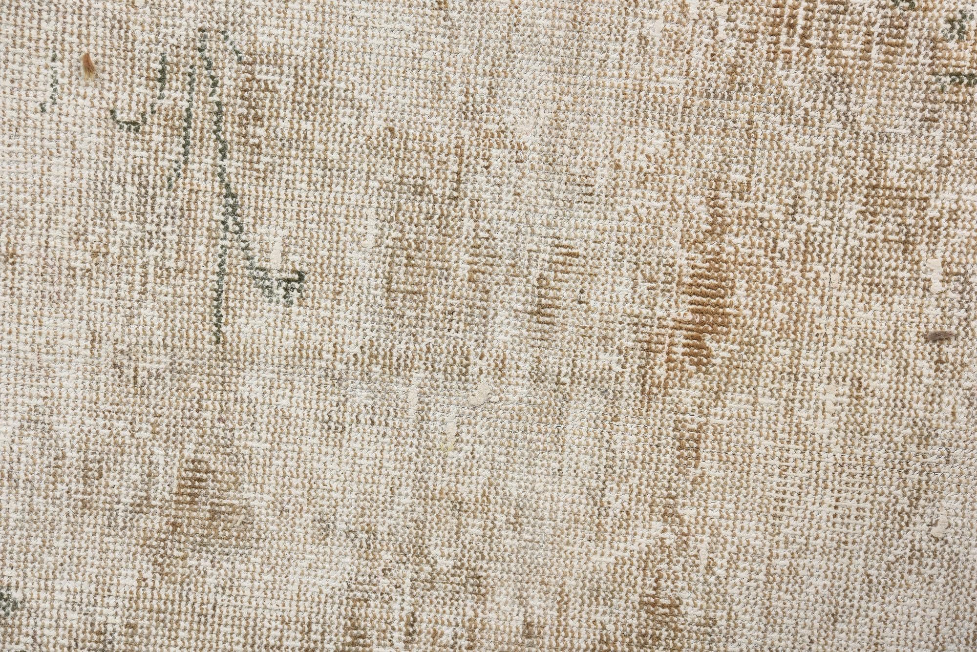 8' 5 x 9' 3 Hand Knotted Ultra Vintage Persian Wool Square Rug
