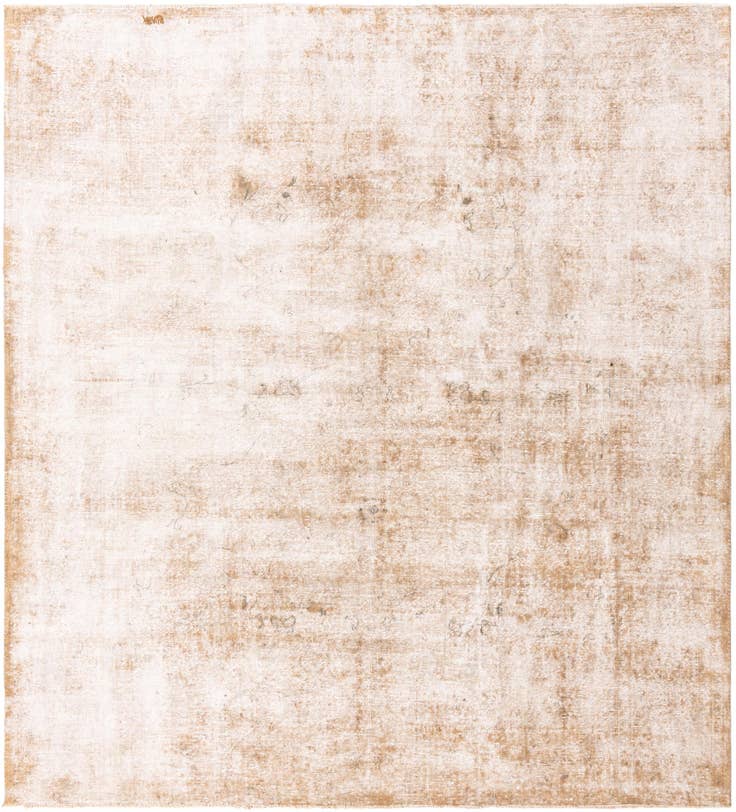 Detail image of 8' 5 x 9' 3 Hand Knotted Ultra Vintage Persian Wool Square Rug