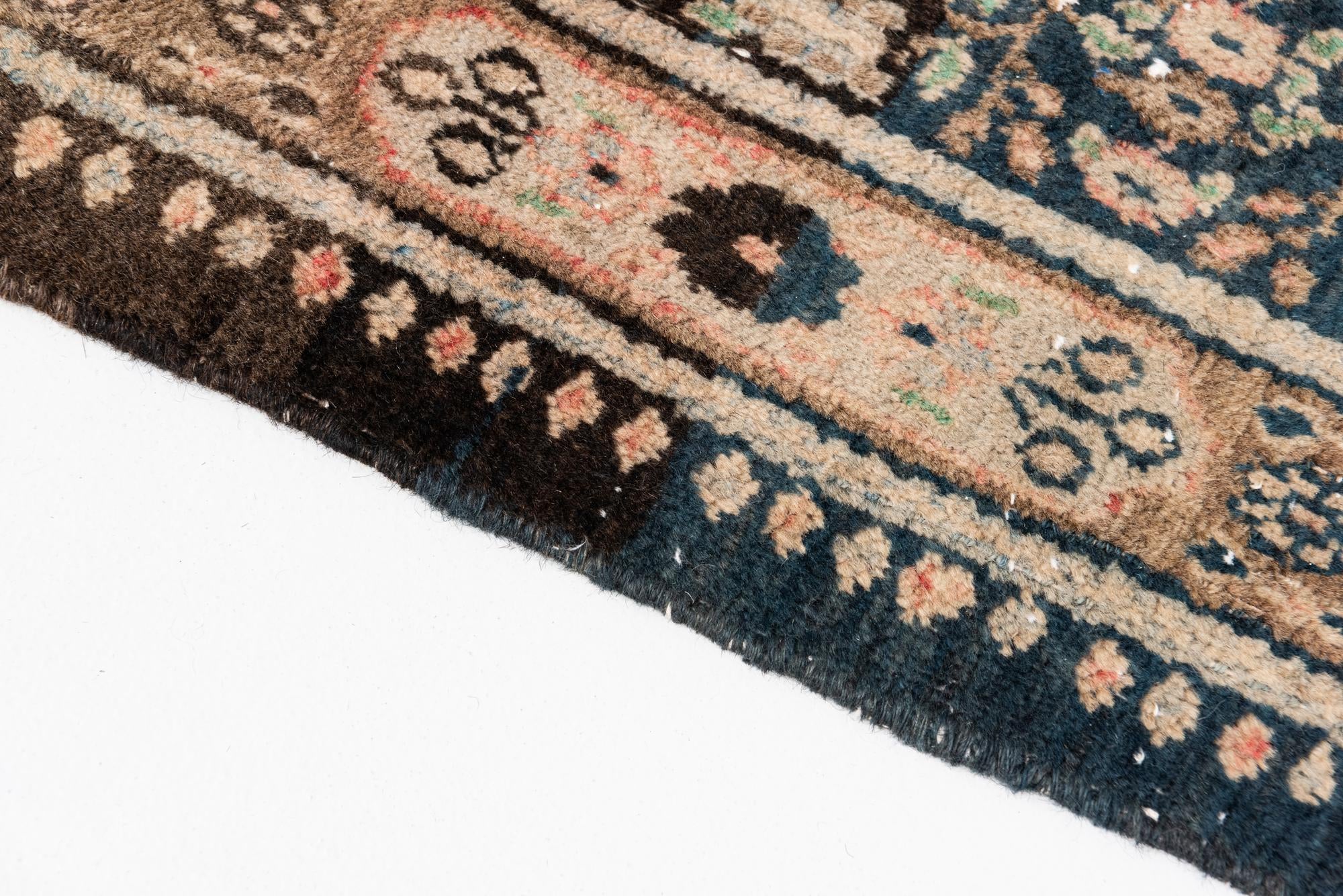 6' 7 x 7' Hand Knotted Ultra Vintage Persian Wool Square Rug