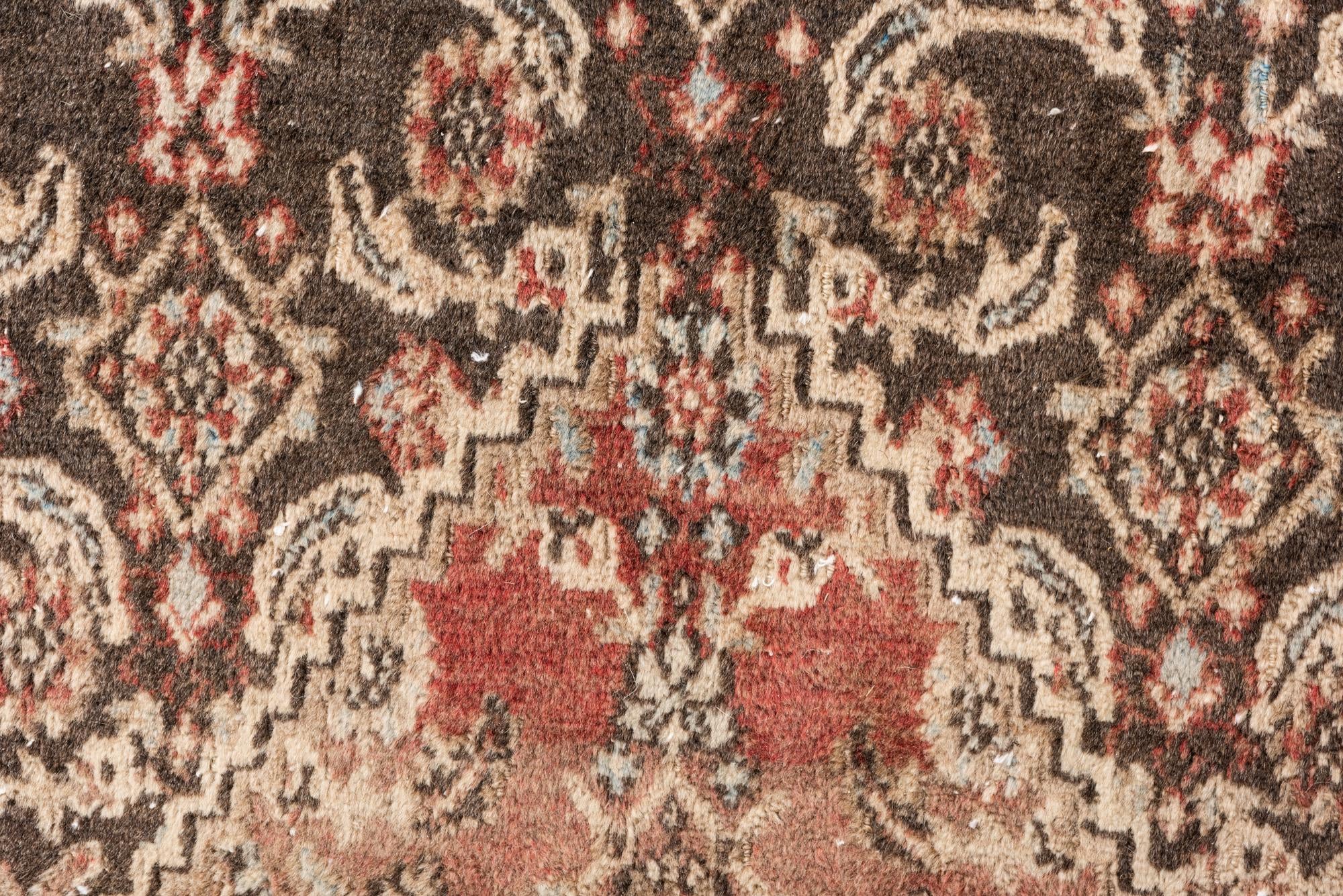 6' 7 x 7' Hand Knotted Ultra Vintage Persian Wool Square Rug