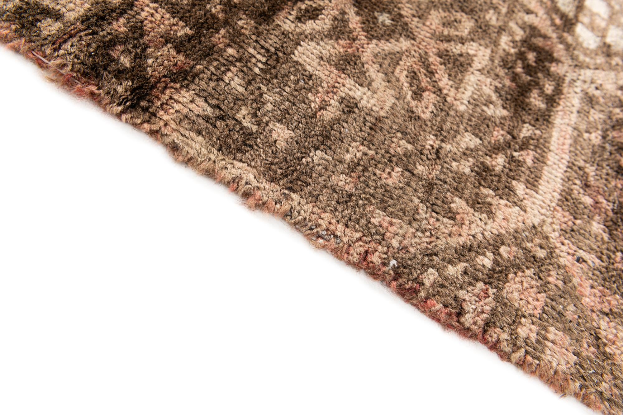 3' 6 x 3' 10 Hand Knotted Ultra Vintage Persian Wool Square Rug