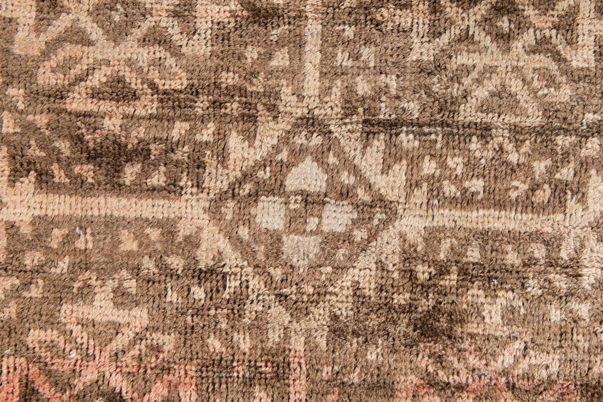 3' 6 x 3' 10 Hand Knotted Ultra Vintage Persian Wool Square Rug