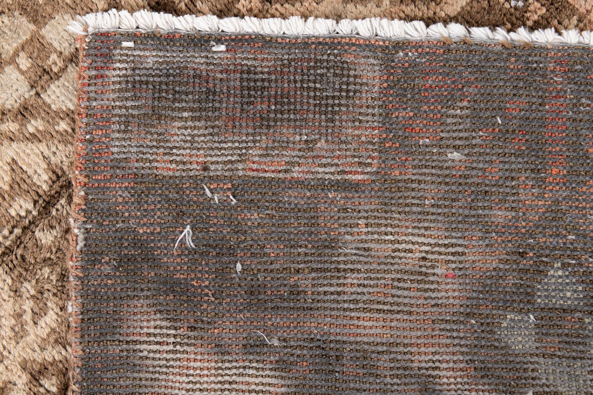 3' 6 x 3' 10 Hand Knotted Ultra Vintage Persian Wool Square Rug