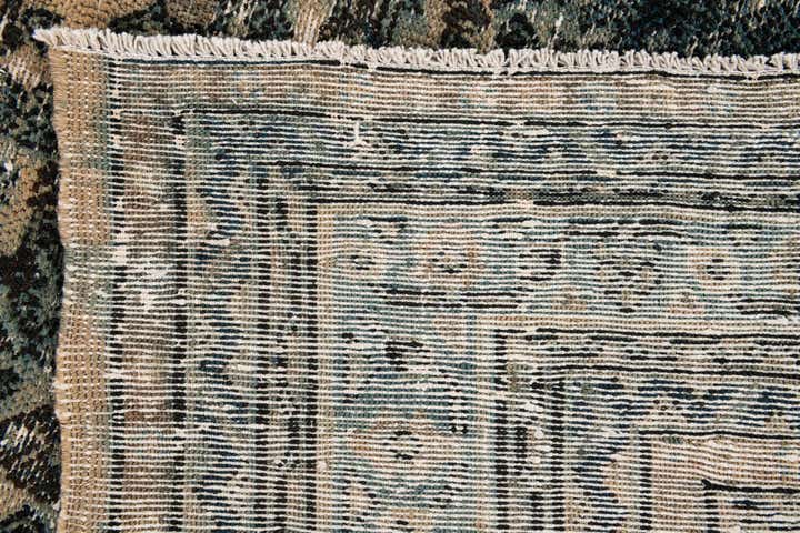 6' 10 x 6' 10 Hand Knotted Ultra Vintage Persian Wool Square Rug