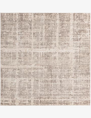 Light Brown Uptown Lexington Avenue Square Rug