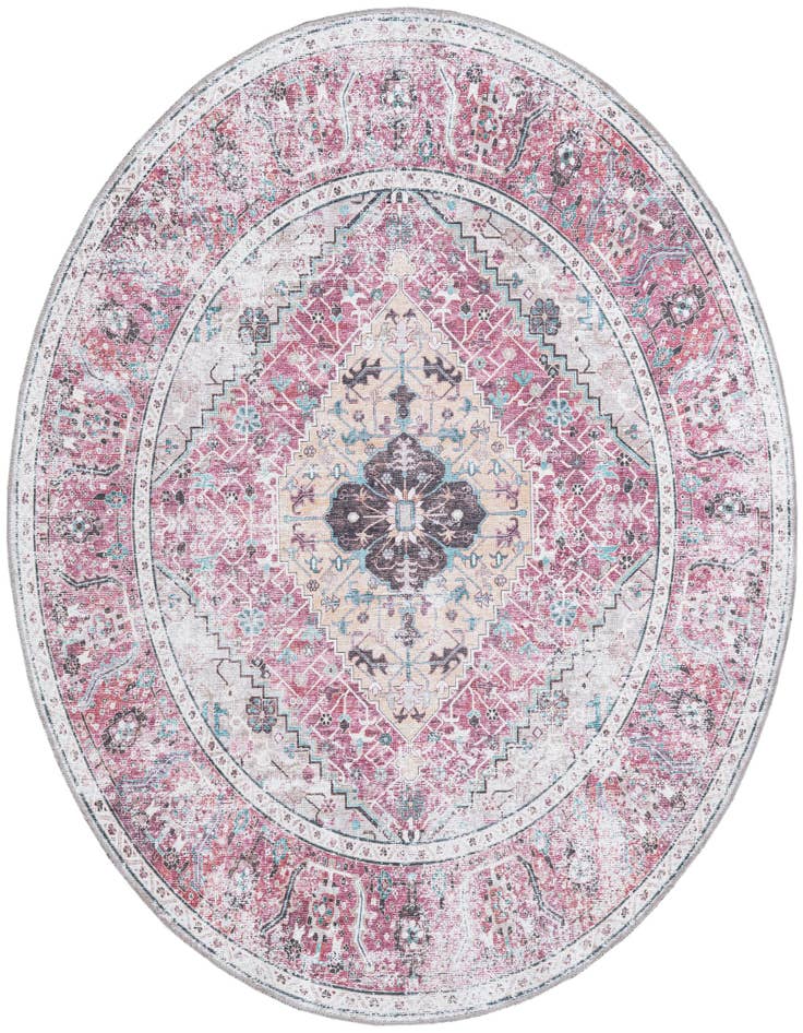 Detail image of 6' x 6' Washable Yara Round Rug