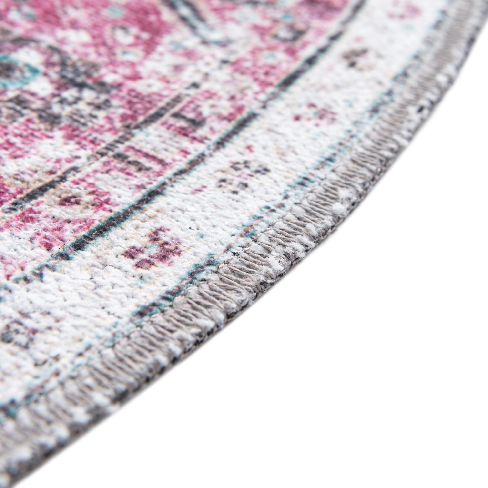 6' x 6' Washable Yara Round Rug
