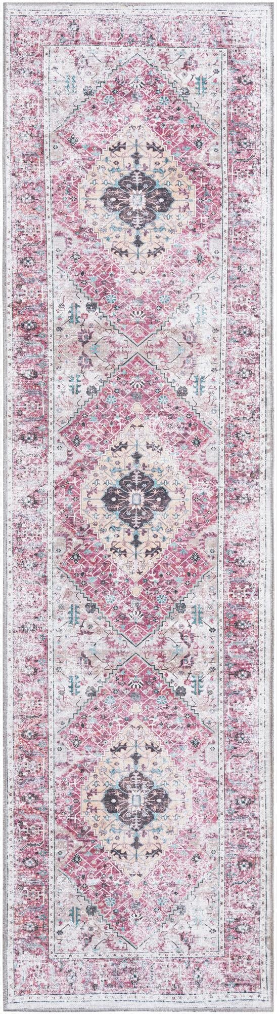 Primary image 2' 7 x 10'  Washable Yara Runner Rug
