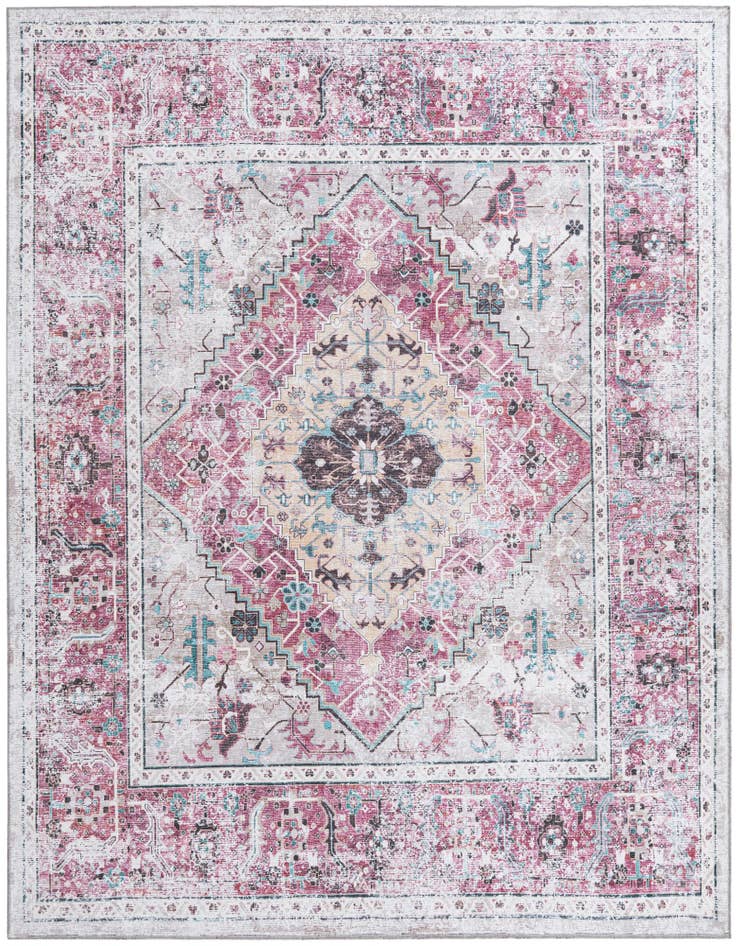 Detail image of 7' 10 x 7' 10 Washable Yara Square Rug