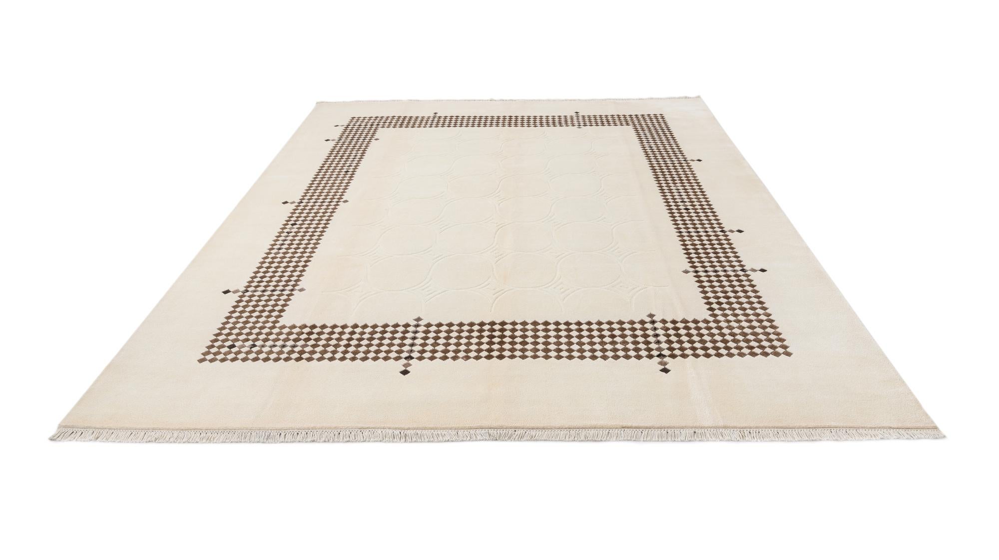 7' 10 x 9' 10 Hand Knotted Darya Wool Rug