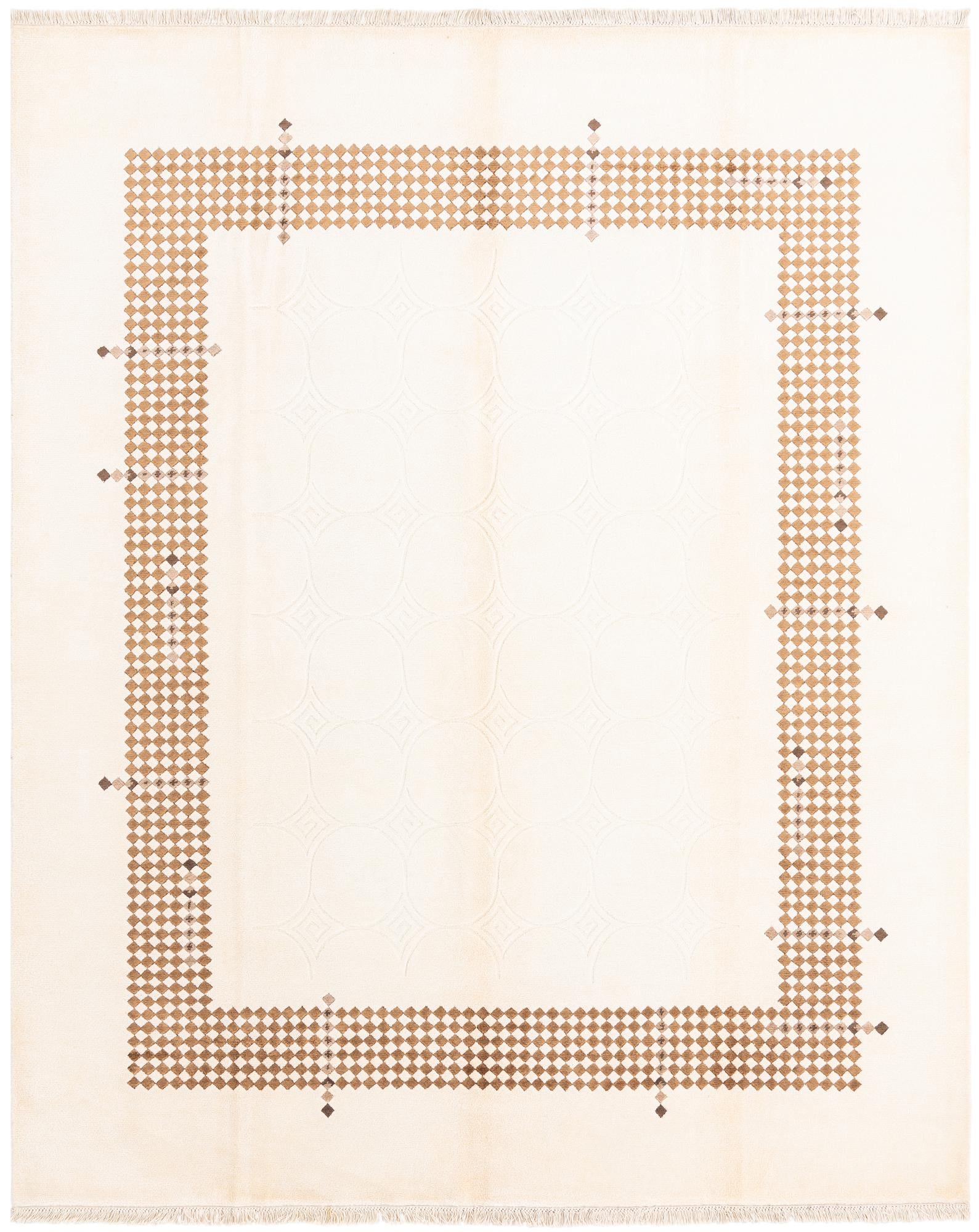 7' 10 x 9' 10 Hand Knotted Darya Wool Rug