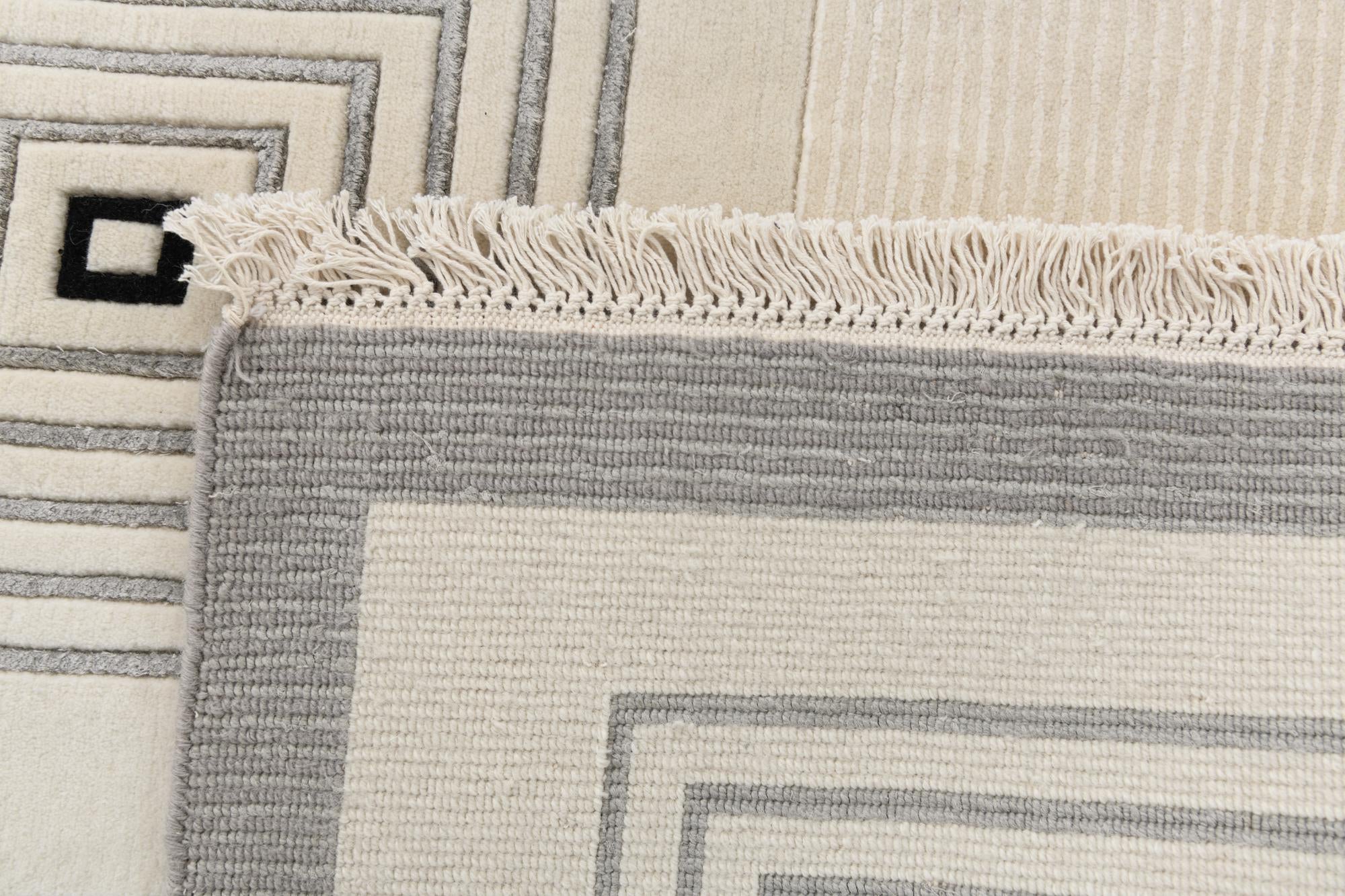 6' 7 x 9' 8 Hand Knotted Darya Wool Rug