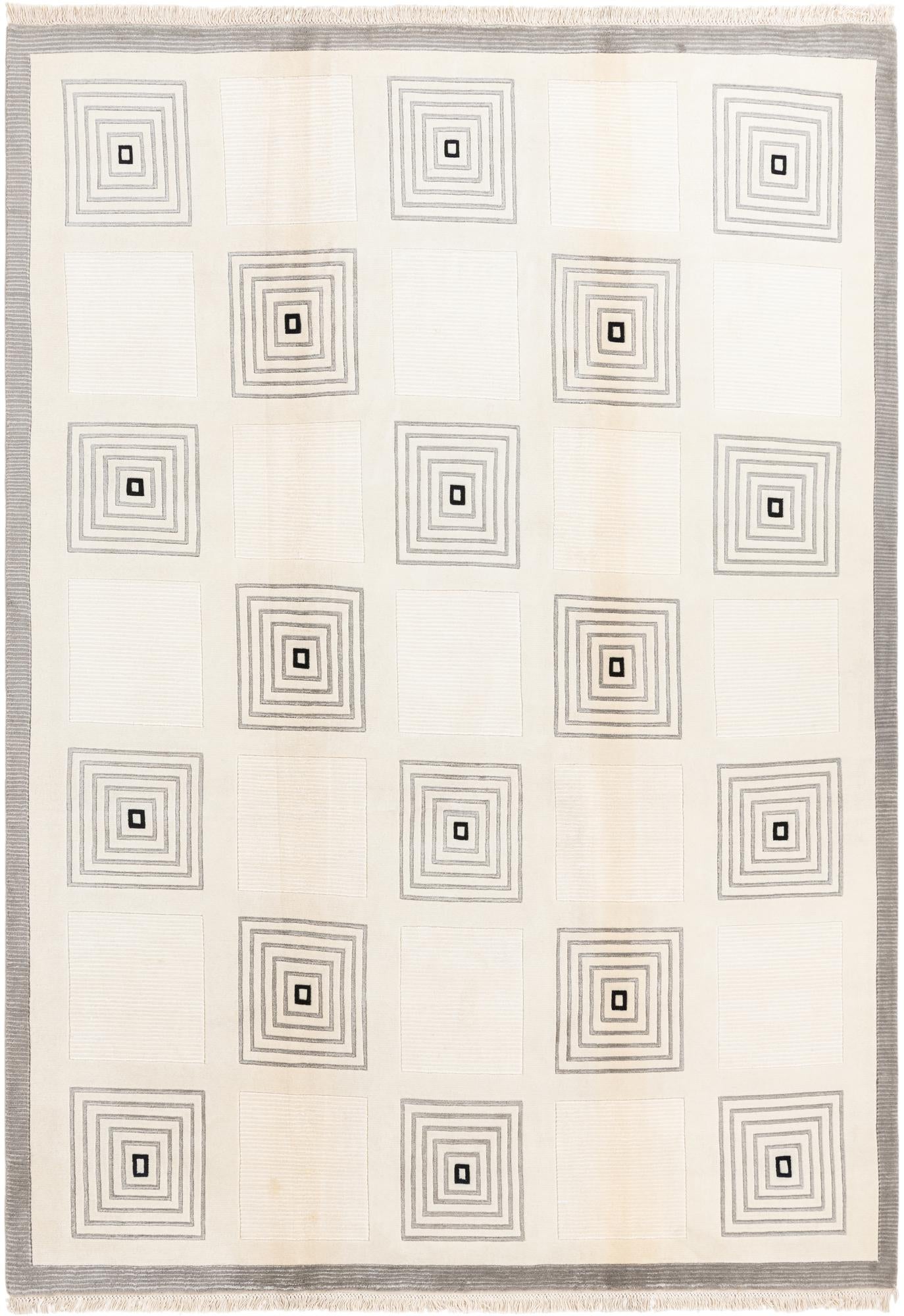 6' 7 x 9' 8 Hand Knotted Darya Wool Rug
