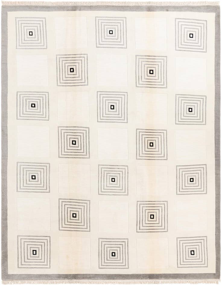 Detail image of 6' 7 x 9' 8 Hand Knotted Darya Wool Rug