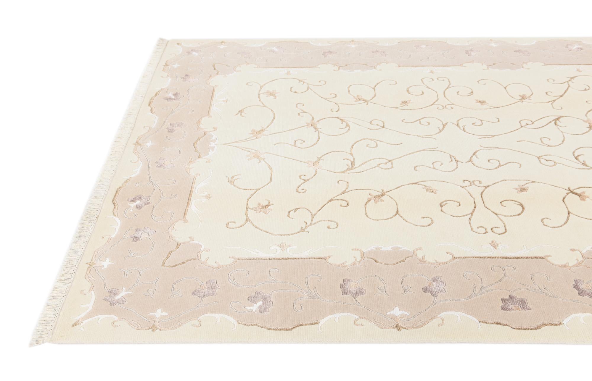 5' 7 x 7' 10 Hand Knotted Darya Wool Rug