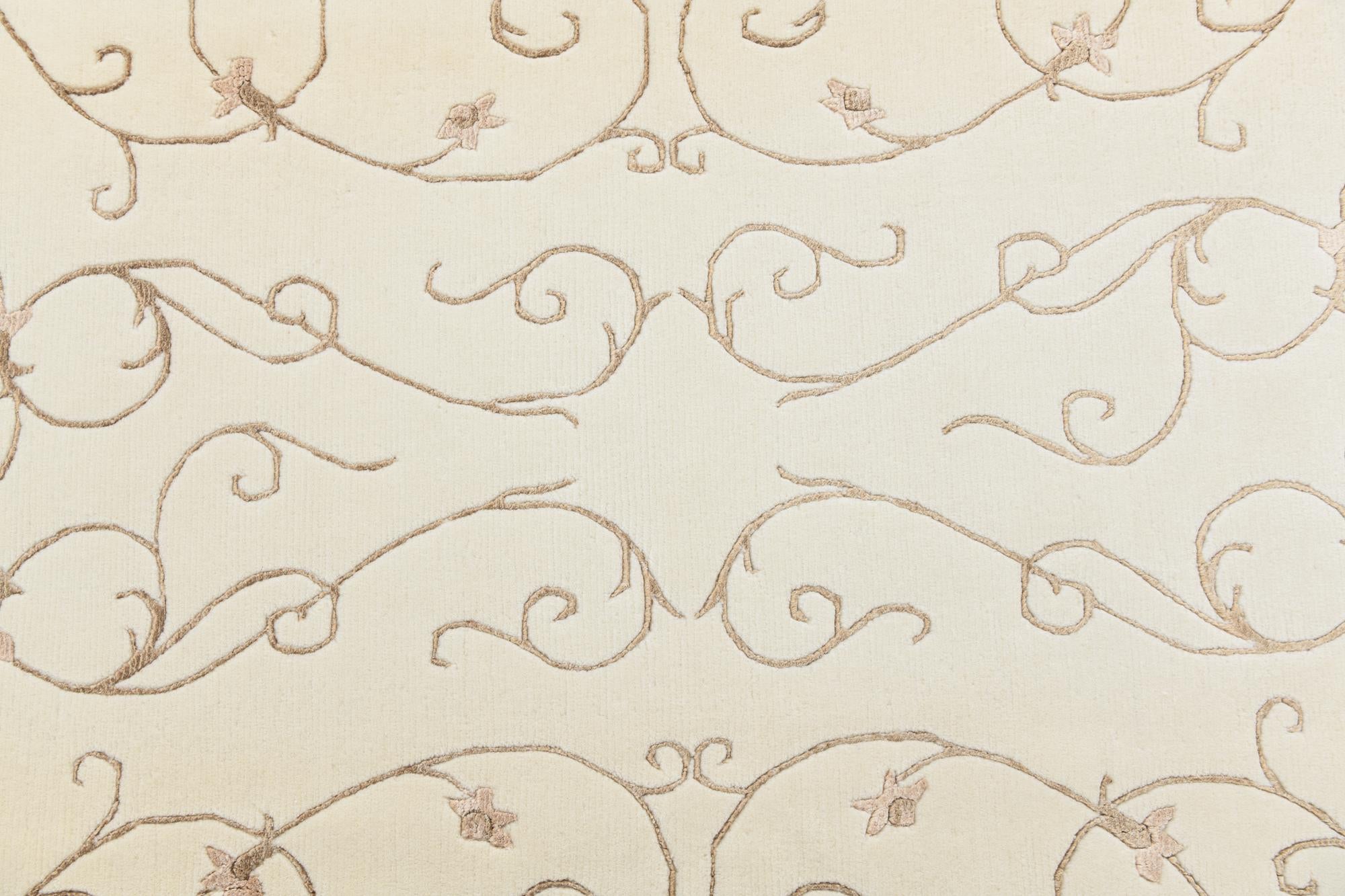 5' 7 x 7' 10 Hand Knotted Darya Wool Rug