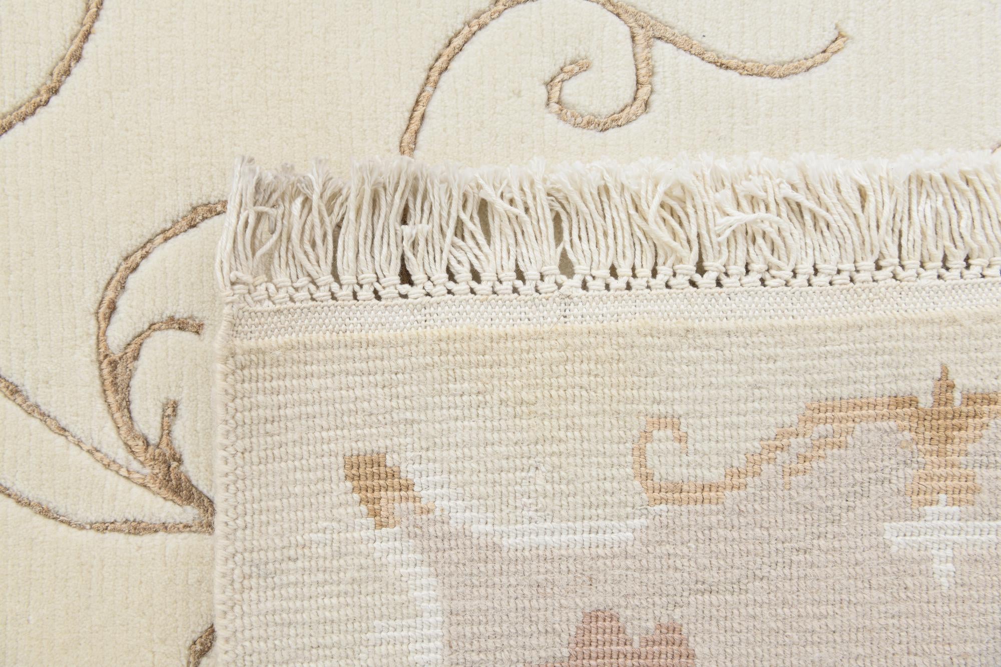 5' 7 x 7' 10 Hand Knotted Darya Wool Rug