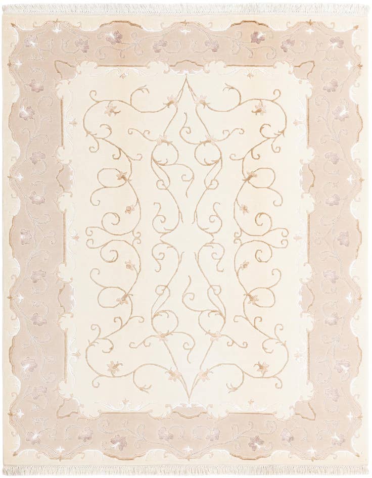 Detail image of 5' 7 x 7' 10 Hand Knotted Darya Wool Rug