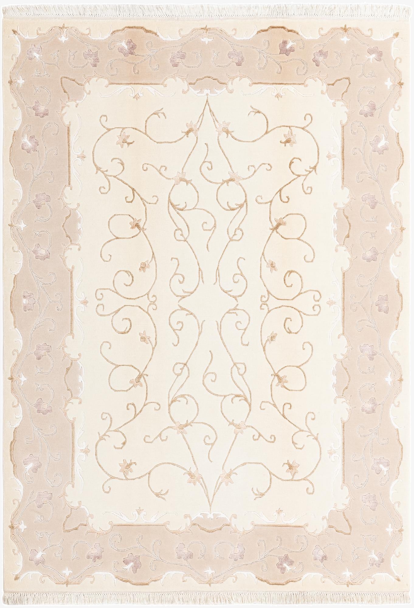 5' 7 x 7' 10  Hand Knotted Darya Wool Rug
