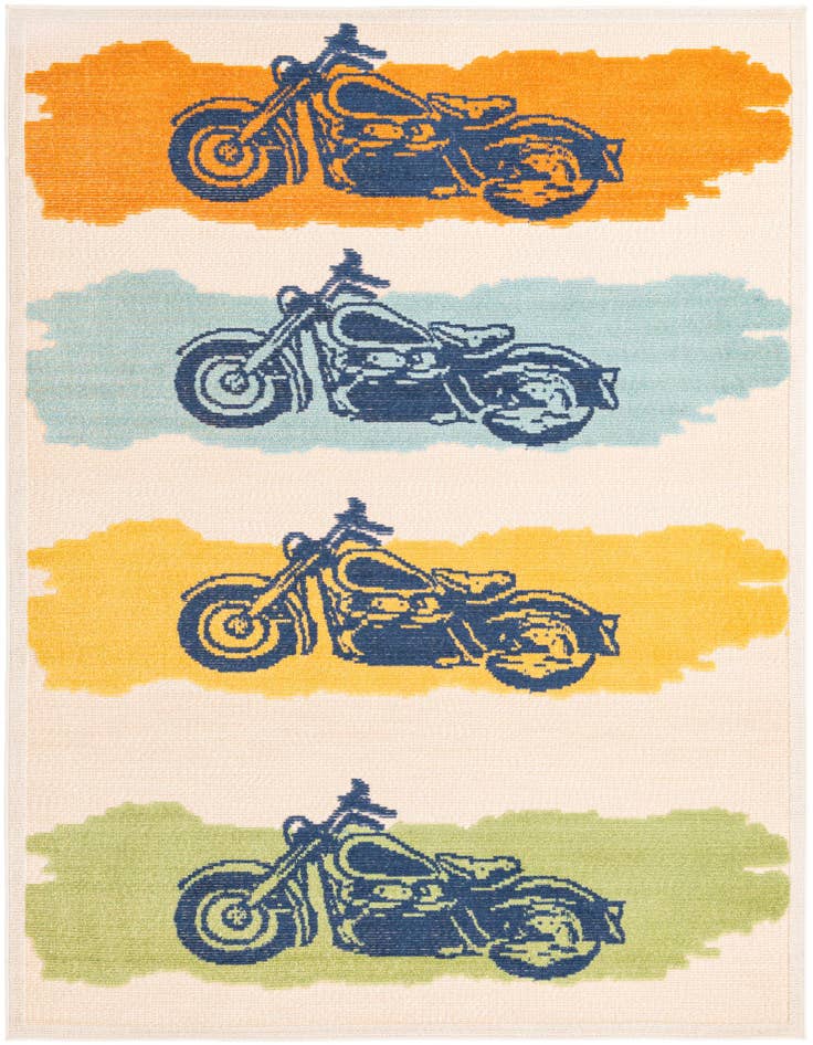 Detail image of 5' 3 x 7' 7 Easy-Clean Indoor / Outdoor Rug